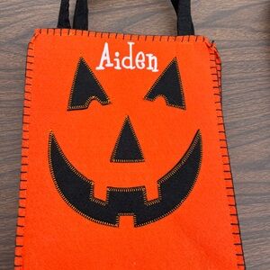 Orange Halloween Trick-or-Treat Bag